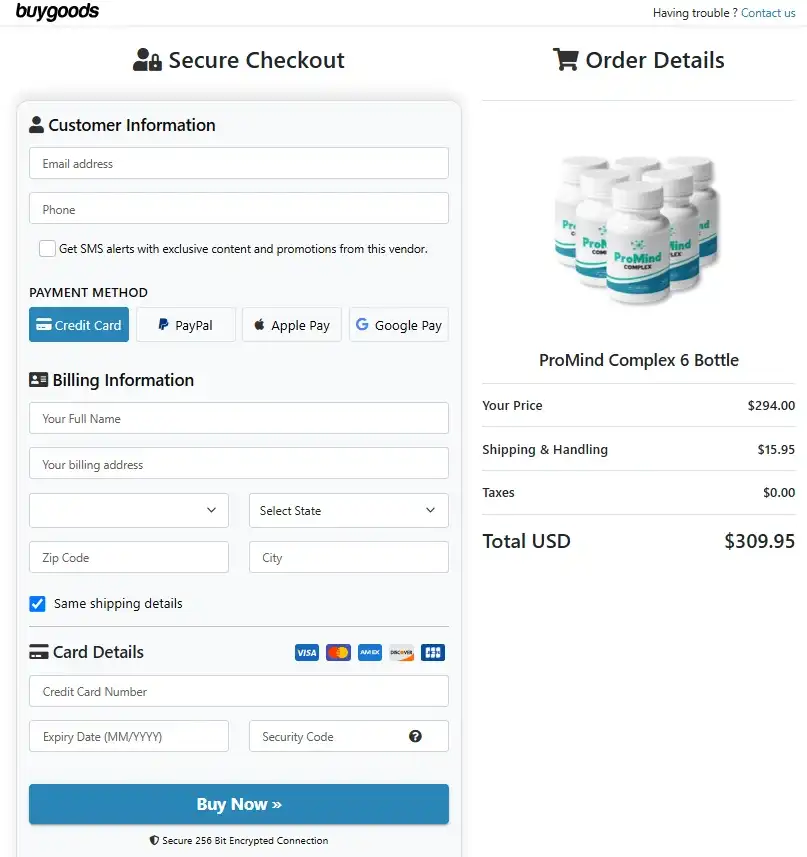 ProMind Complex ProMind Complex Order Page